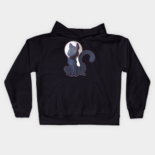 Space Cat - Blue Gray Breed Kids Hoodie